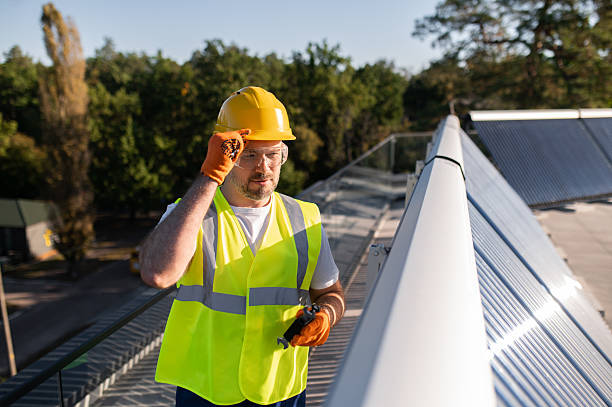 istock Technician maintaining photovoltaic equipment 2242632016
