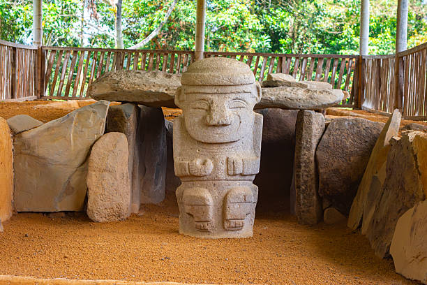 istock Pre-Columbian Stone Statue in San Agustin 2242646058
