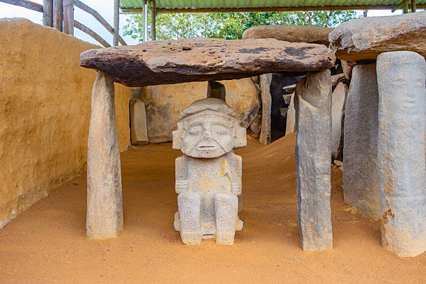 istock Pre-Columbian Stone Statue in San Agustin 2242652283