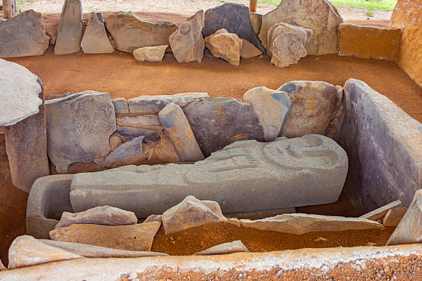 istock Pre-Columbian Stone Statue in San Agustin 2242658449
