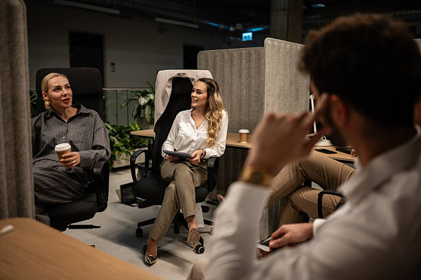 istock Business people discussing ideas in modern office 2242667030