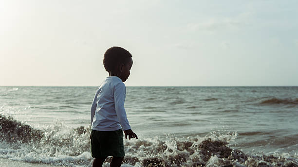 Cute little boy on the beach in Florida