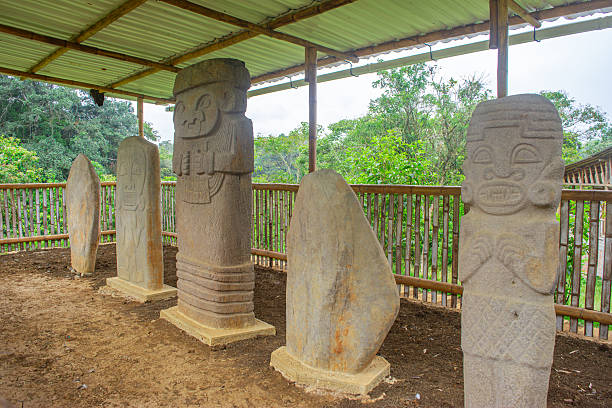 istock Mysterious Stone Statues at San Agustin 2242684435