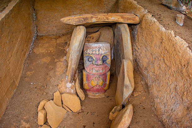 istock Ancient Burial Site with Stone Statues 2242685858