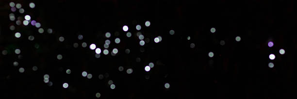 Abstract bokeh lights on a dark background with a glowing ambiance