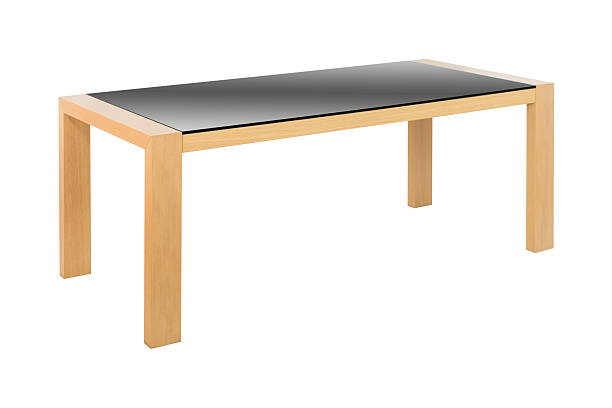 istock Table brown wooden glass insulated 2242694274
