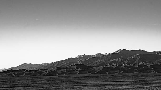 istock Sunset at Great Dunes National Park - Black and White 2242697983