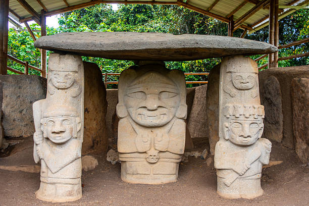 istock Pre-Columbian Stone Statues in San Agustin 2242708299