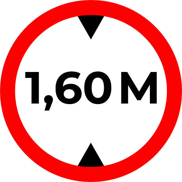 istock Height Restriction Sign With 1.60 M Clearance For Road Safety, Traffic Regulation and Compliance 2242712788