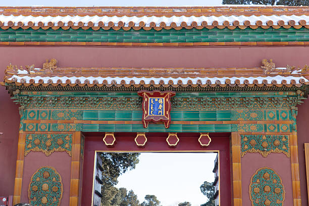 istock Xiqing Gate in Snow, Forbidden City 2242719515