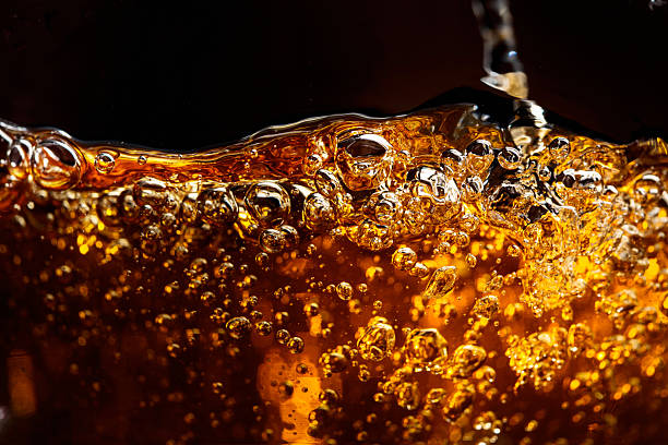 istock Macro shot of cooling drink with bubbles in motion. 2242729583