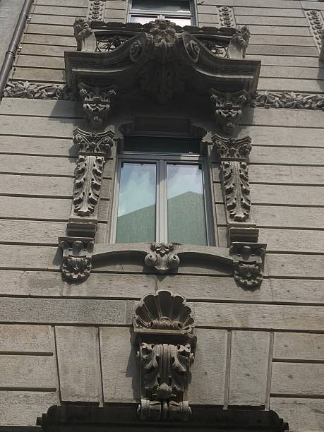 istock Elegant Stone Trimmed Windows from Historic Buildings – High-Resolution Architectural Photography 2242748768