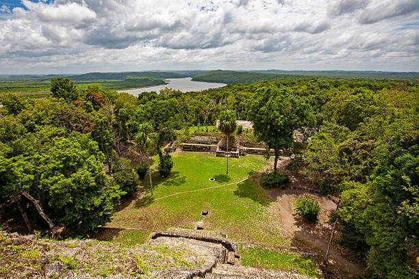 Piramids in Yaxha National Park in Guatemala