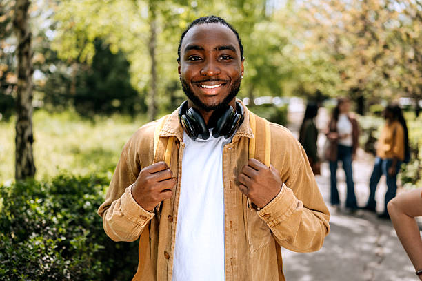 istock Male student posing for the camera outdoors 2242752345