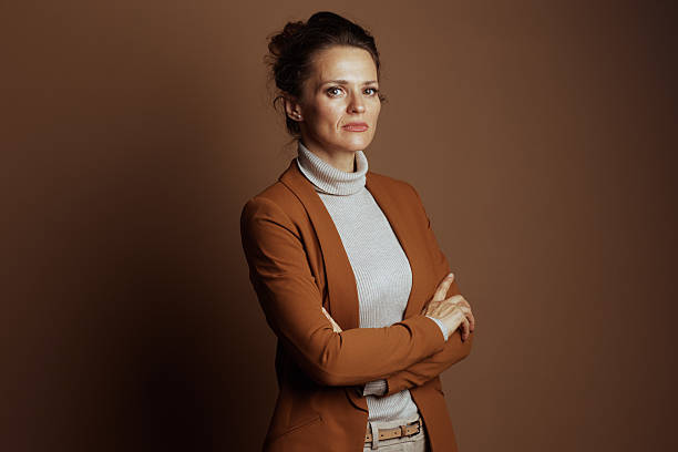 Poised Businesswoman with Confident Demeanor