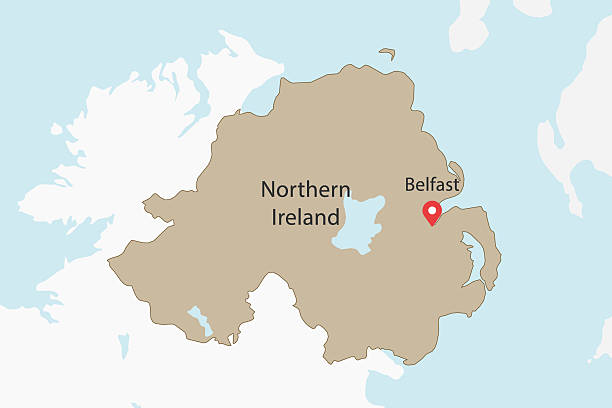 istock Vector artwork of detailed outline map of NORTHERN IRELAND 2242760443