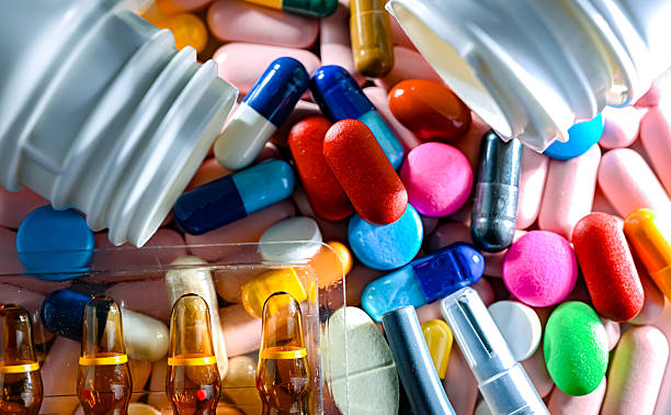 istock Composition with a variety of pharmaceutical pills 2242762445