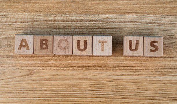 istock Wooden block shapes with word about us 2242763020