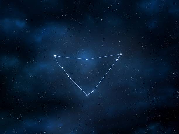 istock Capricorn constellation in the sky. Bright stars connected by lines. 2242764275