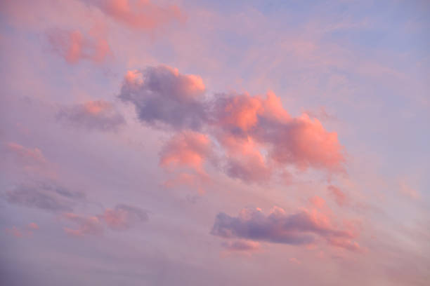 istock cloudy sky at sunset. Gradient color. Sky texture, abstract nature background 2242765008