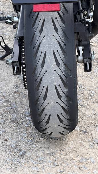 istock Bike wheel close up, rear view 2242766558