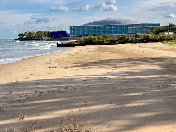 Evanston, Illinois - October 19, 2025: Ryan Fieldhouse (on right) and Martin Stadium, home of Northwestern Wildcats. Ryan Fieldhouse provides year-round practice and training space for all Northwestern student-athletes. At a massive 96,135 square feet, the facility is designed for a maximum assembly occupancy of 6,000 people.
