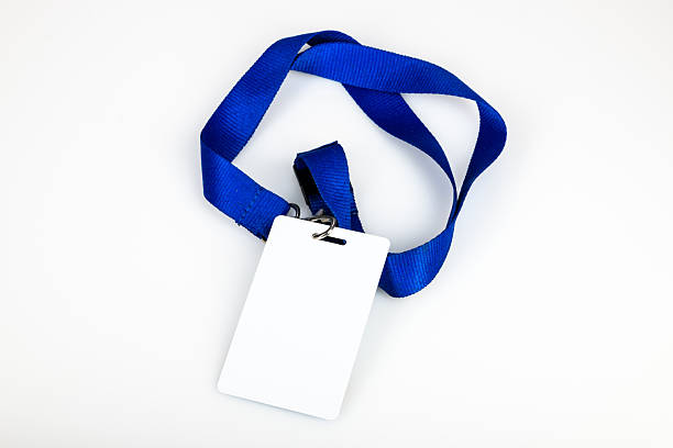 istock Blank ID card with lanyard 2242788707
