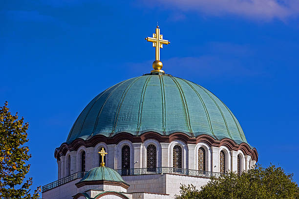 istock Old orthodox church dome 2242790045