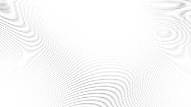 istock Abstract white and gray color, modern design stripes background with curve lines, wavy pattern. Vector illustration. 2242790845