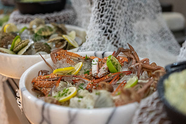 crab and mussel salad fish restaurant
