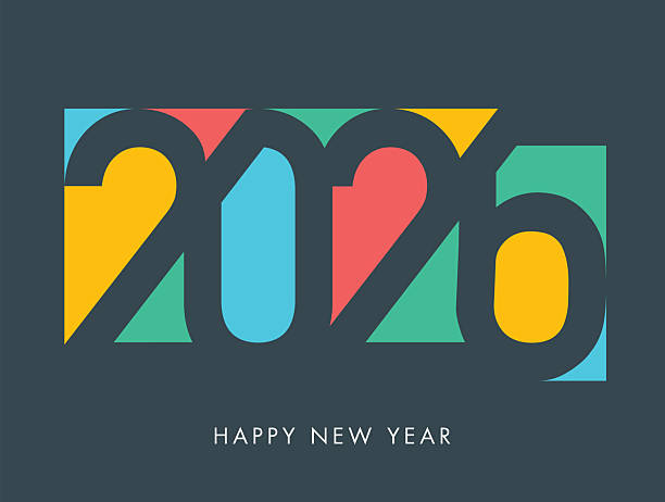 istock 2026 Happy New Year. Greeting Card, Banner, Poster. Vector Illustration. 2242793047