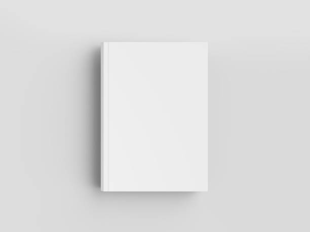 istock Blank hardcover book, magazine, sketchbook mockup - template on white background 2242794686