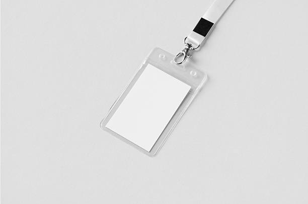 istock ID Card holder mockup with lanyard, vertical 2242795807