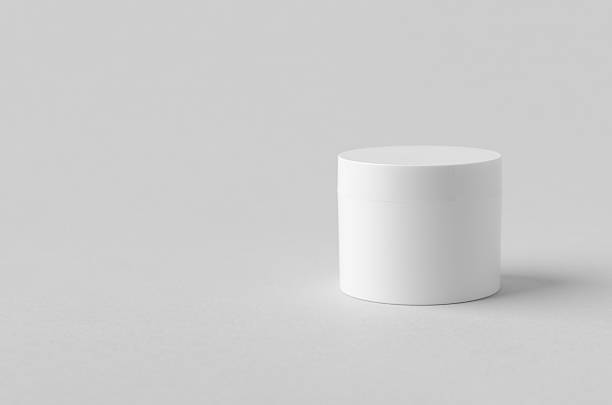 istock White plastic cosmetic cream jar mockup on neutral background 2242798205