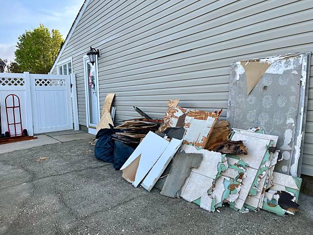 The garbage from demolishing a bathroom.