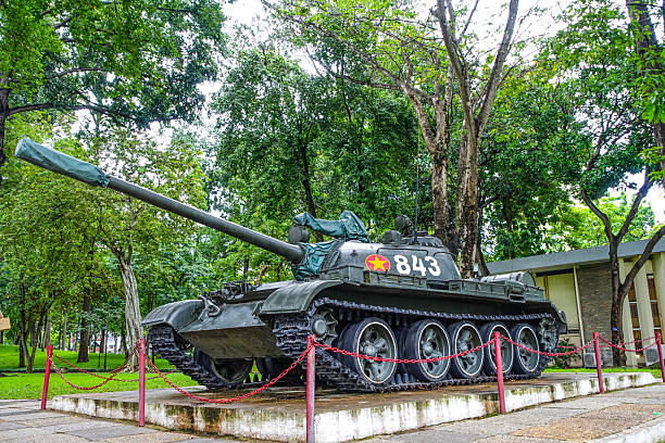 tanks at War Remmants Museum In Ho Chi Minh City, Vietnam, July 2025. These tanks are identical to the armoured vehicles from Tank Corps 203, 2nd Army, that made the famous break-through into the Palace grouds throught the great Palace Gate on April 1975