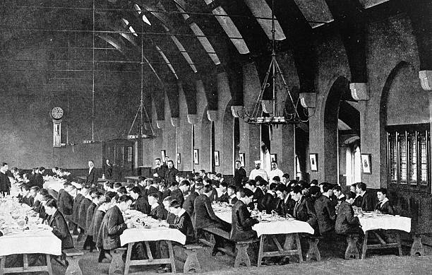 Black and White Photograph of the British Empire in the 19th Century: Schools and Education, St Paul's School