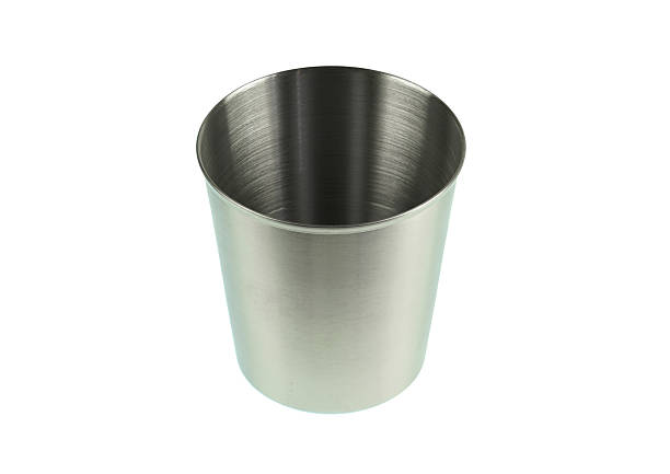 istock single stainless steel cup on white background 2242822893
