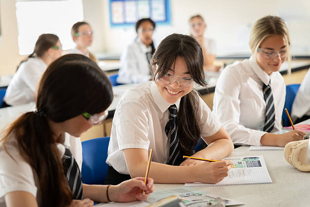 istock High school girls enjoying science lesson 2242842417