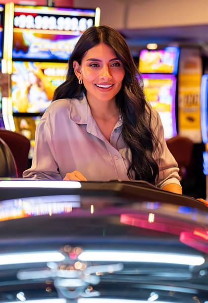 istock Woman gambling at a casino 2242868041