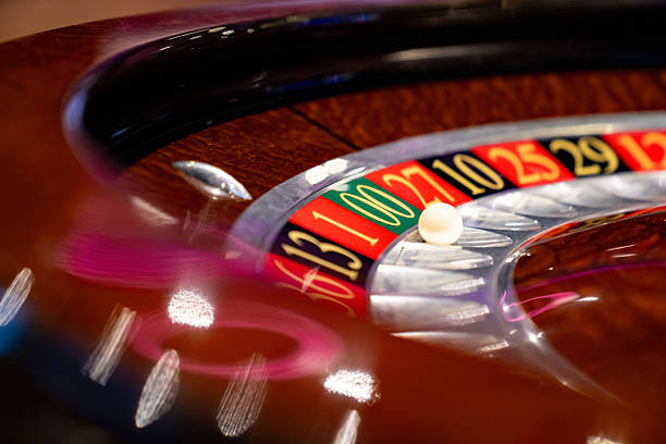 istock Roulette wheel with the ball in the double zero 2242868640