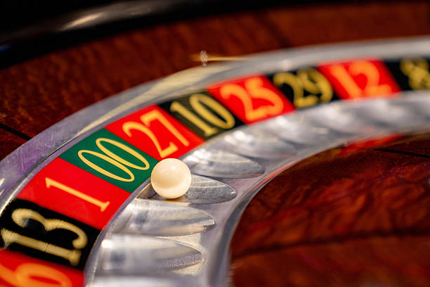 istock Close-up on a ball landing in a double zero while playing roulette 2242868662