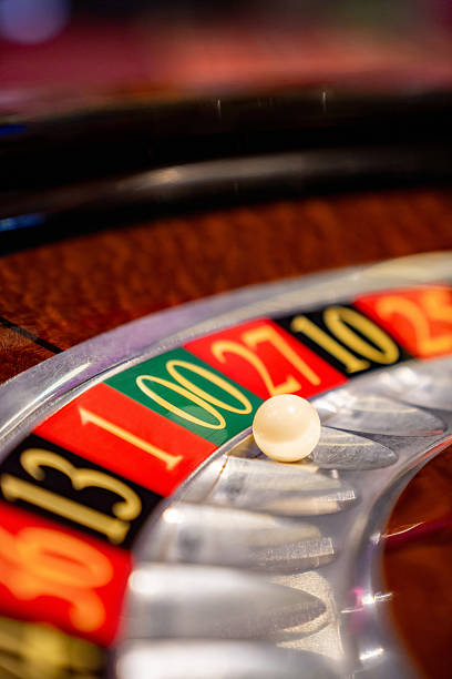 istock Close-up on a ball in the double zero while playing roulette at a casino 2242868667