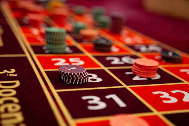 istock Gambling chips on the table while playing roulette at a casino 2242868788