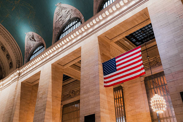 istock American flag waving inside grand central terminal 2242869614