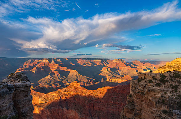 istock Vast Grand Canyon Panorama Under Blue Sky and Clouds 2242869634