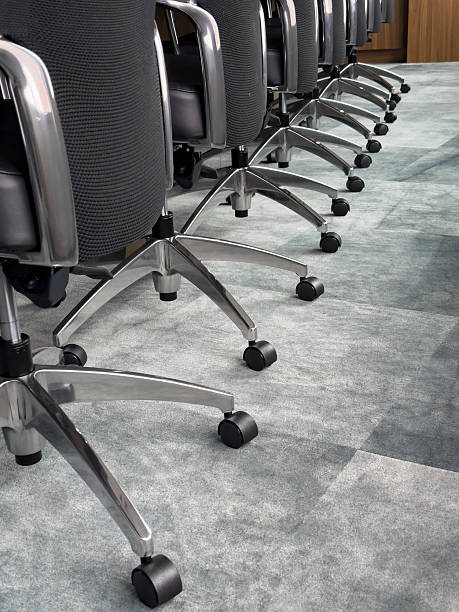 istock Modern Conference Room Chairs in Line 2242884077