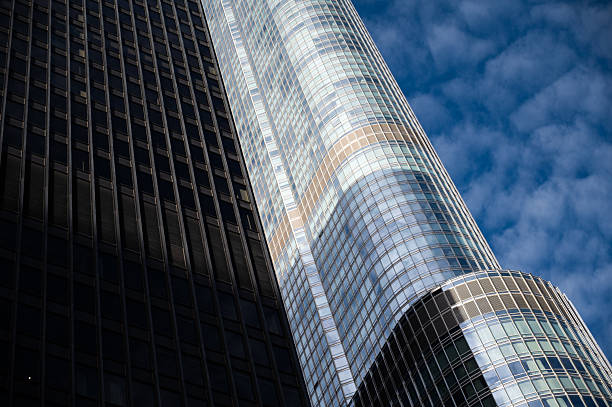 istock modern office building in downtown chicago, upper view 2242886348
