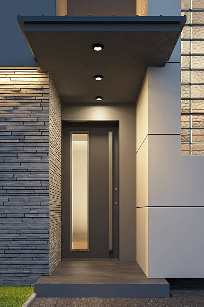 istock Luxury Two-Story Villa with Modern Architectural Design at Dusk 2242892318