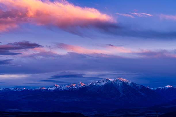 istock Mount Sopris and Capitol Peak with Alpenglow and Pink Clouds 2242895371